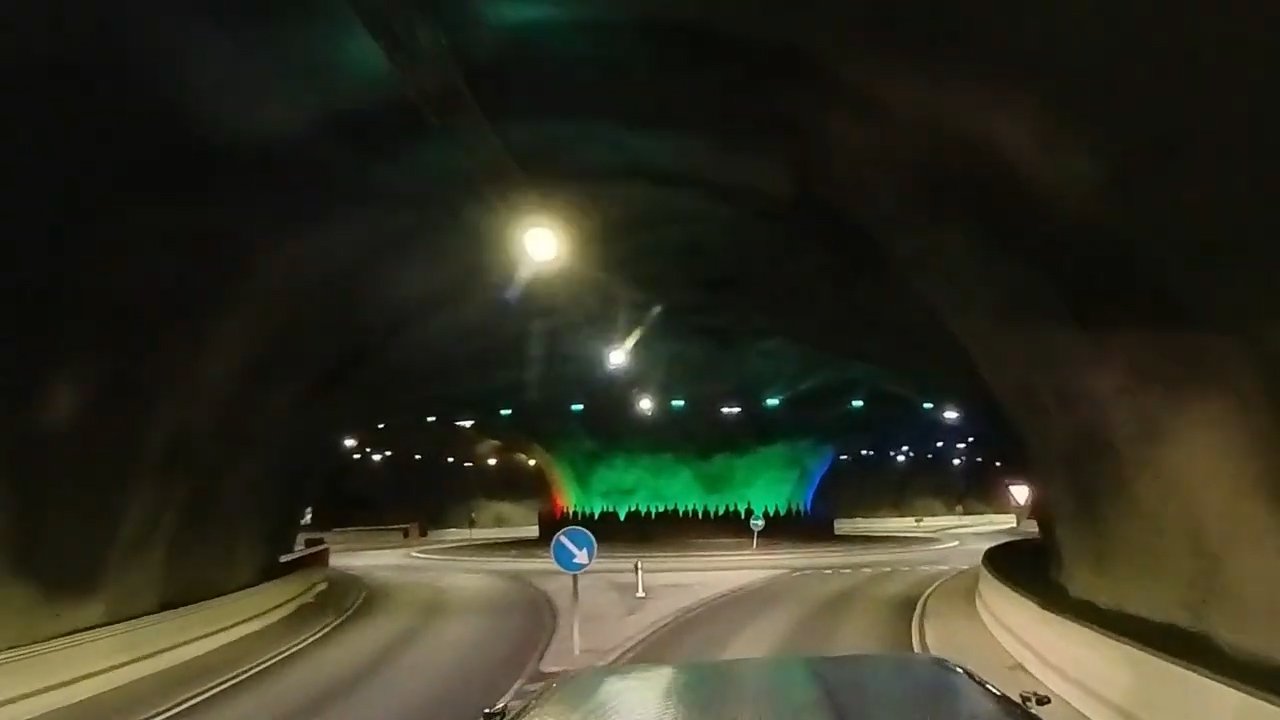 The world's only sub-sea roundabout — deep beneath the Faroe Islands
